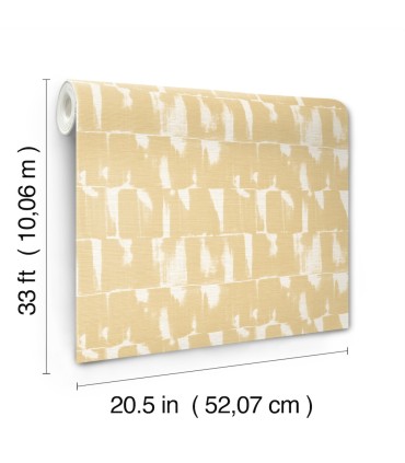 4122-27021 - Bancroft Gold Artistic Stripe Wallpaper-Terrace