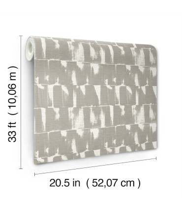4122-27022 - Bancroft Grey Artistic Stripe Wallpaper-Terrace