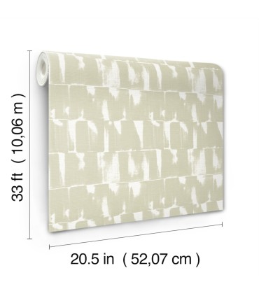 4122-27023 - Bancroft Sage Artistic Stripe Wallpaper-Terrace