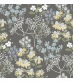 4122-27018 - Cultivate Grey Springtime Blooms Wallpaper-Terrace