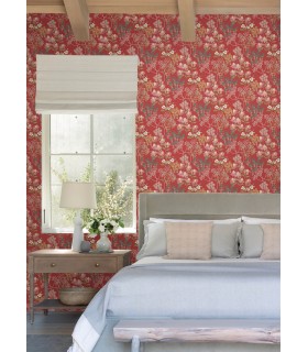 4122-27019 - Cultivate Red Springtime Blooms Wallpaper-Terrace