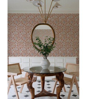 4122-27041 - Divine Rust Abstract Medallion Wallpaper-Terrace