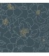 4122-27009 - Gardena Indigo Embroidered Floral Wallpaper-Terrace