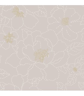 4122-27008 - Gardena Lavender Embroidered Floral Wallpaper-Terrace