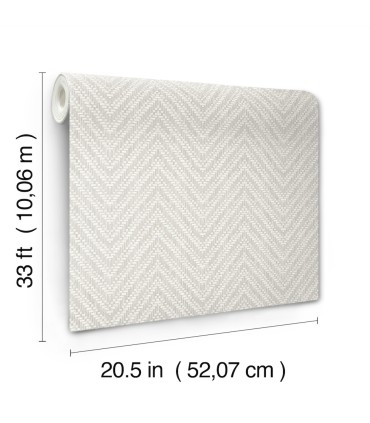 4122-26652 - Glynn Light Grey Chevron Wallpaper-Terrace