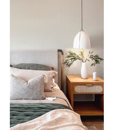 4122-26651 - Glynn Silver Chevron Wallpaper-Terrace