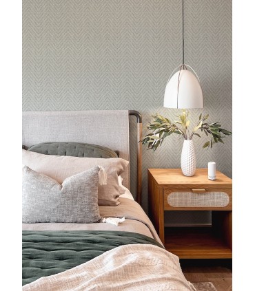 4122-27042 - Glynn Sterling Chevron Wallpaper-Terrace