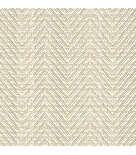 4122-27045 - Glynn Wheat Chevron Wallpaper-Terrace