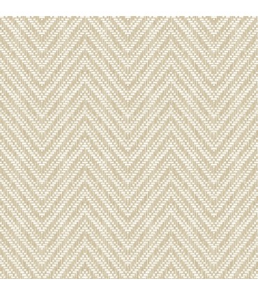 4122-27045 - Glynn Wheat Chevron Wallpaper-Terrace