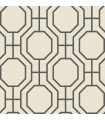 4122-27049 - Manor Black Geometric Trellis Wallpaper-Terrace