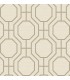 4122-27046 - Manor Taupe Geometric Trellis Wallpaper-Terrace
