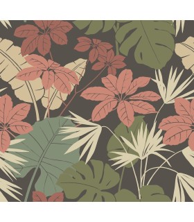 4122-72410 - Medellin Black Rainforest Floor Wallpaper-Terrace