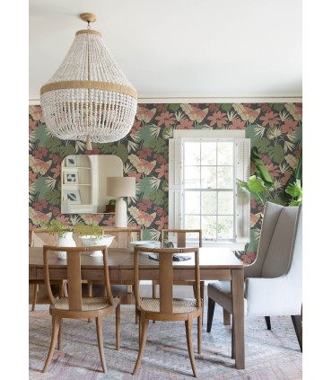 4122-72410 - Medellin Black Rainforest Floor Wallpaper-Terrace