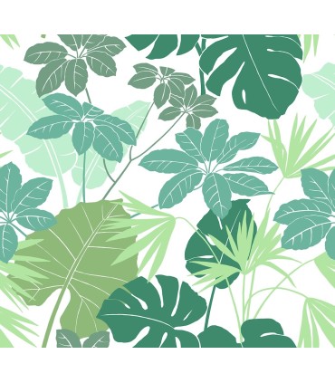 4122-72409 - Medellin Green Rainforest Floor Wallpaper-Terrace