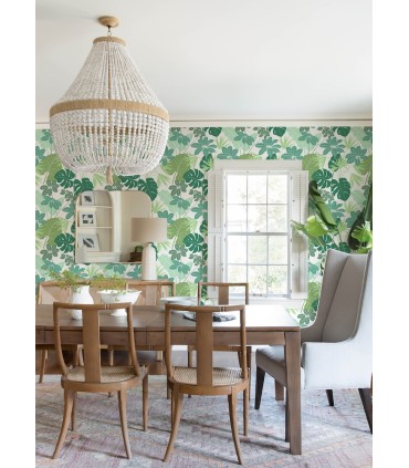 4122-72409 - Medellin Green Rainforest Floor Wallpaper-Terrace