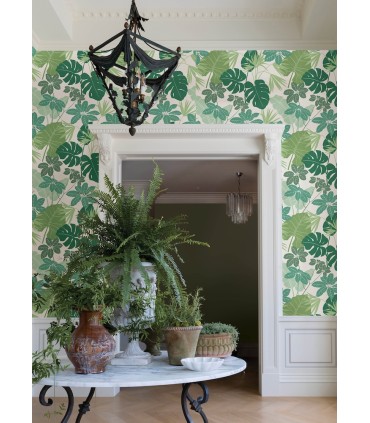 4122-72409 - Medellin Green Rainforest Floor Wallpaper-Terrace
