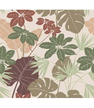 4122-72408 - Medellin Neutral Rainforest Floor Wallpaper-Terrace