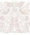 4122-27002 - Nestle Pink Bird Block Print Wallpaper-Terrace
