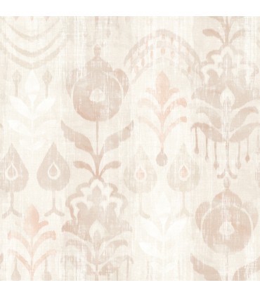 4122-27014 - Pavord Pink Floral Shibori Wallpaper-Terrace