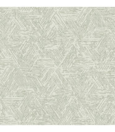 4122-27035 - Retreat Sea Green Quilted Geometric Wallpaper-Terrace