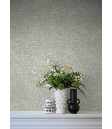 4122-27035 - Retreat Sea Green Quilted Geometric Wallpaper-Terrace