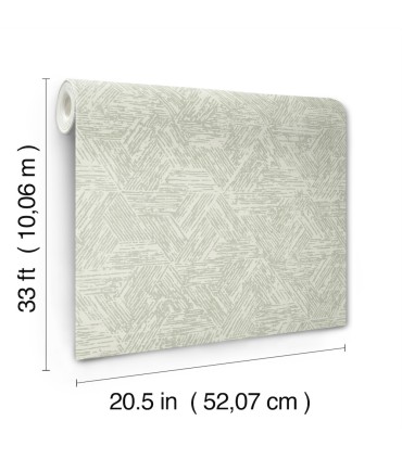 4122-27035 - Retreat Sea Green Quilted Geometric Wallpaper-Terrace