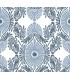 4122-72401 - Villa Blue Embellished Ogee Wallpaper-Terrace