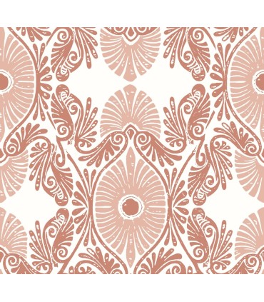 4122-72403 - Villa Raspberry Embellished Ogee Wallpaper-Terrace