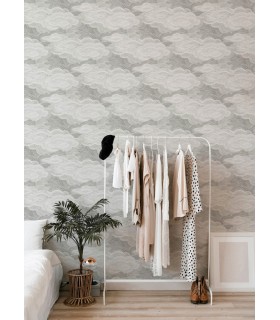 4122-72406 - Vision Grey Stipple Clouds Wallpaper-Terrace