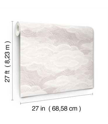 4122-72407 - Vision Lavender Stipple Clouds Wallpaper-Terrace