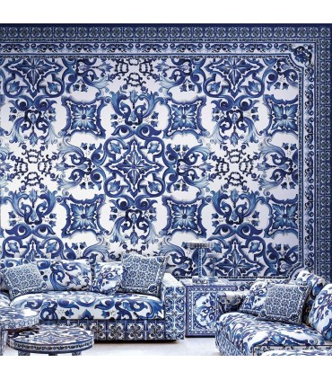 TCW006TCAI8UB025 - Blue Mediterraneo Mural by Dolce & Gabbana