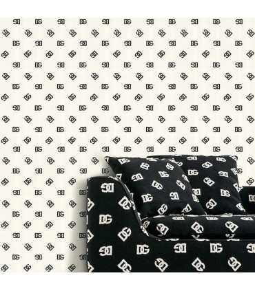 TCW007TCAHOU0075 - DG Mediano Logo Wallpaper by Dolce & Gabbana