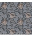 4153-82006 - Anemone Dark Blue Floral Trail Wallpaper-Hidden Treasures