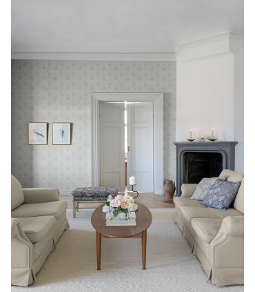 4153-82001 - Anemone Dove Floral Trail Wallpaper-Hidden Treasures