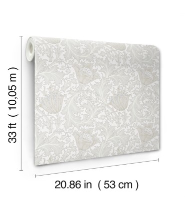 4153-82001 - Anemone Dove Floral Trail Wallpaper-Hidden Treasures