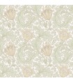 4153-82002 - Anemone Light Green Floral Trail Wallpaper-Hidden Treasures