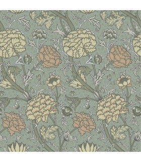 4153-82034 - Cray Light Blue Floral Trail Wallpaper-Hidden Treasures