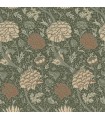 4153-82035 - Cray Sea Green Floral Trail Wallpaper-Hidden Treasures