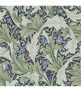 4153-82014 - Granville Green Leafy Vine Wallpaper-Hidden Treasures