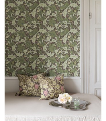 4153-82013 - Granville Plum Leafy Vine Wallpaper-Hidden Treasures