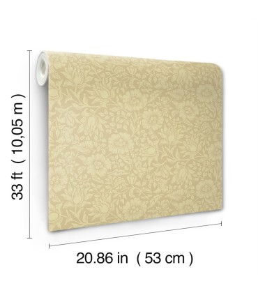4153-82039 - Mallow Butter Floral Vine Wallpaper-Hidden Treasures