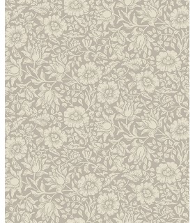 4153-82038 - Mallow Grey Floral Vine Wallpaper-Hidden Treasures
