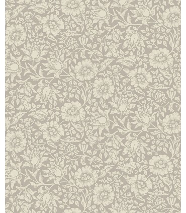 4153-82038 - Mallow Grey Floral Vine Wallpaper-Hidden Treasures