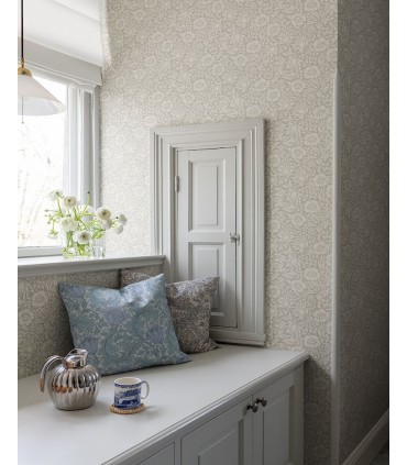 4153-82038 - Mallow Grey Floral Vine Wallpaper-Hidden Treasures