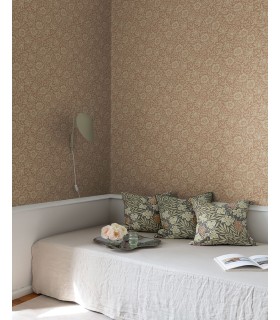 4153-82040 - Mallow Rose Floral Vine Wallpaper-Hidden Treasures
