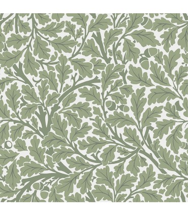 4153-82028 - Oak Tree Green Leaf Wallpaper-Hidden Treasures