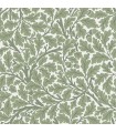 4153-82028 - Oak Tree Green Leaf Wallpaper-Hidden Treasures