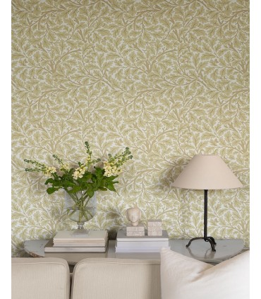 4153-82027 - Oak Tree Light Yellow Leaf Wallpaper-Hidden Treasures