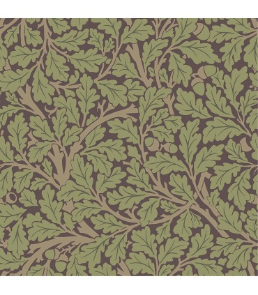 4153-82029 - Oak Tree Plum Leaf Wallpaper-Hidden Treasures
