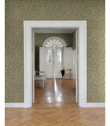 4153-82029 - Oak Tree Plum Leaf Wallpaper-Hidden Treasures